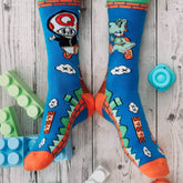 Chaussettes colorés par paire ou à l'unique marque français avec design en collaboration avec des artistes par Quanailles sur meanwhile boutique